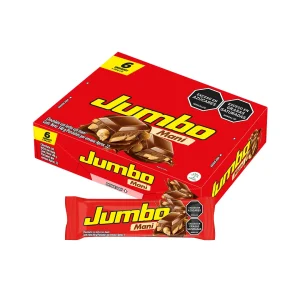 Chocolate con leche con maní Jumbo 90 g, 6 unidades