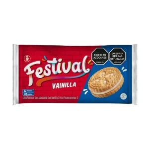 Galletas Festival Vainilla 648 g, 12 paquetes x 6 galletas