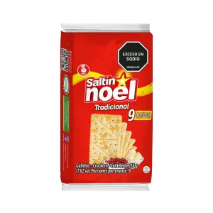 Galletas Saltín Noel Tradicional 216 g, 9 paquetes x 4 galletas