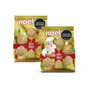 Galletas dulces Noel Vainilla en bolsa dorada 100 g